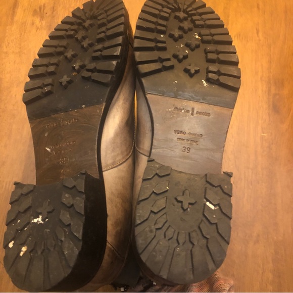 Dusica Dusica Sacks Womens Ankle Boots Brown 39 Italy Zipper Colorblock 8.5 - Picture 7 of 12